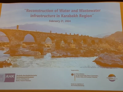 Немецкие компании построят в Карабахе водопровод и канализацию