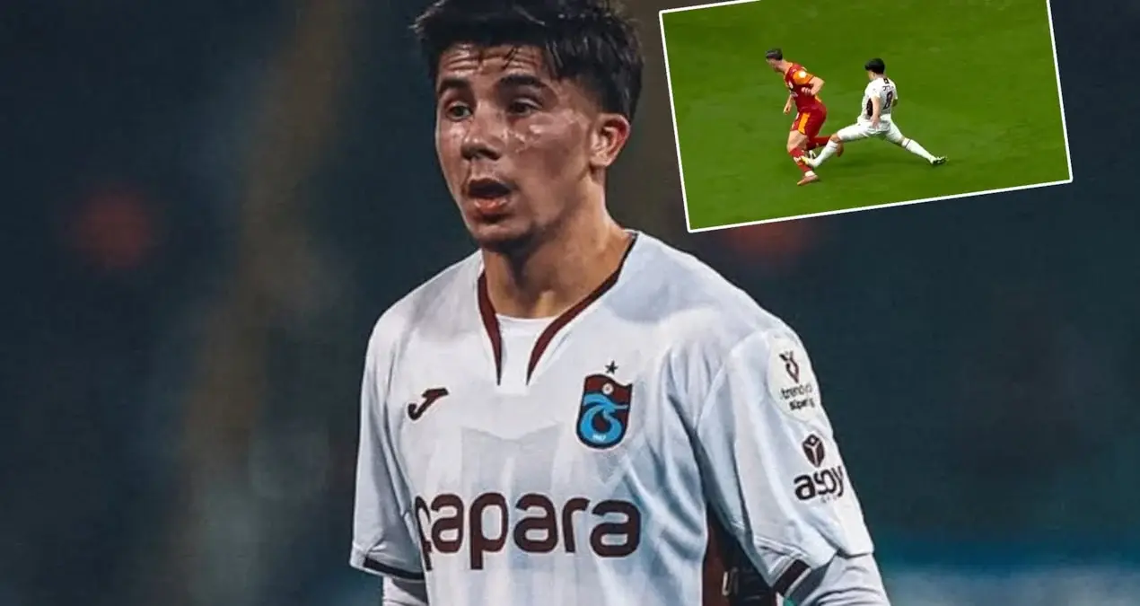 Trabzonsporda oyunçu 7 dəqiqədə qırmızı kart alaraq tarixə düşdü